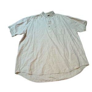 Mens GREG NORMAN COLLECTION XXL Extra Large Lite Khaki Tan Linen & Cotton‎ Blend
